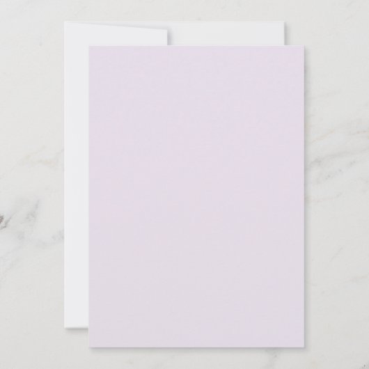 Lavender Blue Soft Focus Hydrangea Frame Wedding Einladung (Rückseite)