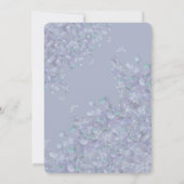 Lavender Blue Spring Lilac Invitation Card Dankeskarte (Rückseite)