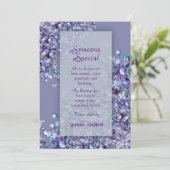 Lavender Blue Spring Lilac Someone Special Card Dankeskarte (Stehend Vorderseite)