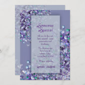 Lavender Blue Spring Lilac Someone Special Card Dankeskarte (Vorne/Hinten)