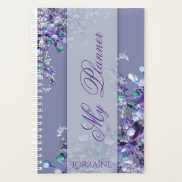 Lavender Blue Spring  Lilacs Planner Planer