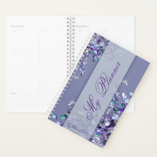 Lavender Blue Spring Lilacs Planner Planer (Anzeige)