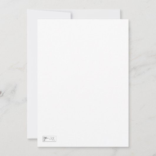 Lavender Blue Spring Lilacs Sympathie Card Einladung (Rückseite)