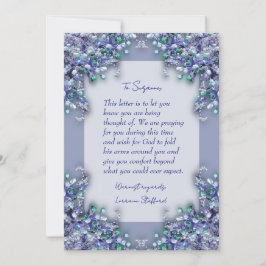 Lavender Blue Spring Lilacs Sympathy Card Einladung