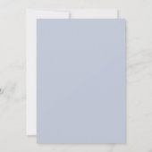 Lavender Blue Spring Lilacs Sympathy Card Einladung (Rückseite)