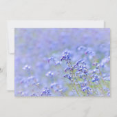 Lavender Blue Wild Blume Country Wedding Einladung (Rückseite)