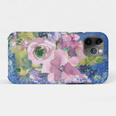 Lavender Blues Watercolor Glitzer Case-Mate iPhone Hülle (Rückseite (Horizontal))