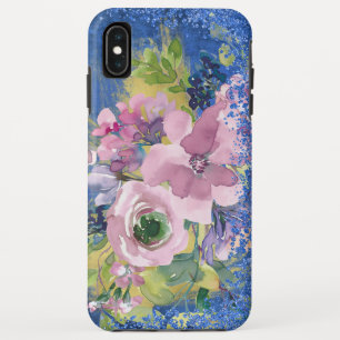 Lavender Blues Watercolor Glitzer Case-Mate iPhone Hülle
