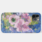 Lavender Blues Watercolor Glitzer Case-Mate iPhone Hülle (Rückseite (Horizontal))