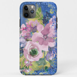 Lavender Blues Watercolor Glitzer Case-Mate iPhone Hülle