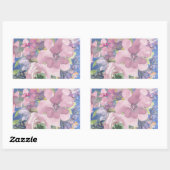 Lavender Blues Watercolor Glitzer Rechteckiger Aufkleber (Blatt)