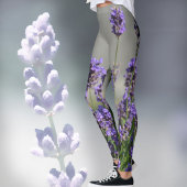 Lavender blüht botanisch-graue Leggings
