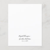 Lavender Blume Blumenbudget Einladung (Rückseite)