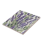 Lavender Blume Botanische Wasserfarbenwelt Fliese (Seite)