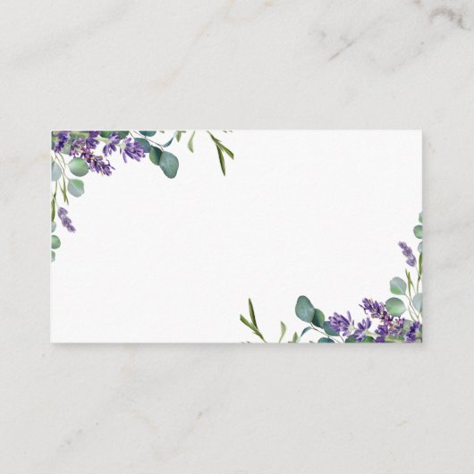 Lavender Blume Bridesmaid Danke, Enclosure Ca Begleitkarte (Rückseite)