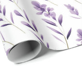 Lavender Blume Buds Thunder_Cove Geschenkpapier (Rolleneckpunkt)