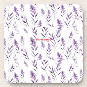Lavender Blume Buds Thunder_Cove Getränkeuntersetzer (Vorderseite)