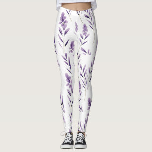 Lavender Blume Buds Thunder_Cove Leggings