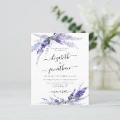 Lavender Blume Floral Lilac Budget Mauve Wedding (Stehend Vorderseite)