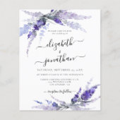 Lavender Blume Floral Lilac Budget Mauve Wedding (Vorderseite)