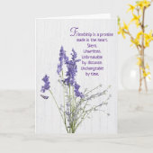 Lavender Blume für Freundschaft Karte (Gelbe Blume)