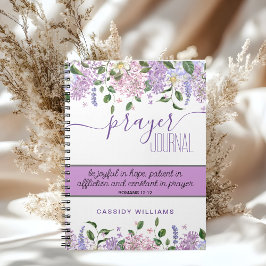 Lavender Blume Gebetsjournal Notizbuch Notizblock