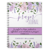 Lavender Blume Gebetsjournal Notizbuch Notizblock (Vorderseite)