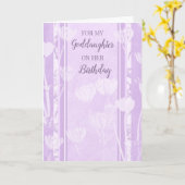 Lavender Blume GodTochter Geburtstag Karte (Gelbe Blume)