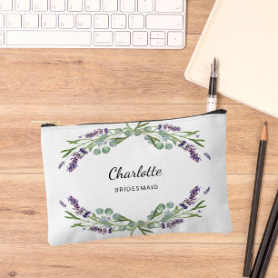Lavender Blume Grünpflanzen Brautjungfrau Zubehörtasche