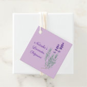 Lavender Blume Herbal Favor Card Geschenkanhänger (Beispiel)