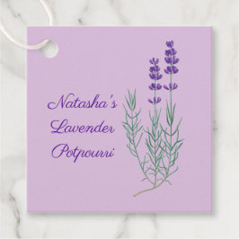 Lavender Blume Herbal Favor Card Geschenkanhänger
