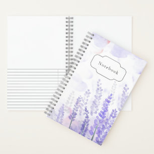 Lavender Blume Notebook - Floral Digital Art Notizblock