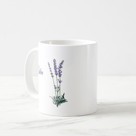 Lavender Blume Ruhe Tasse (Vorderseite Links)