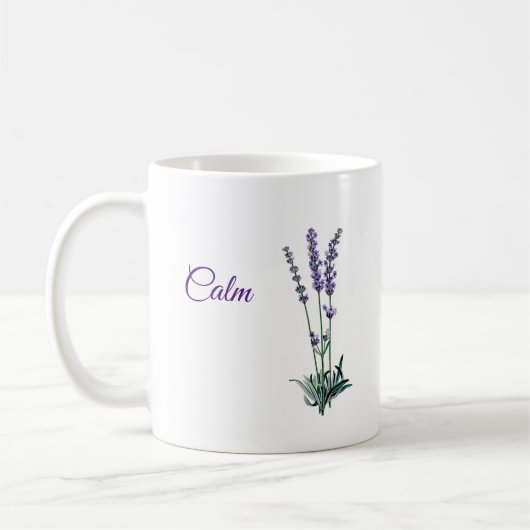 Lavender Blume Ruhe Tasse (Links)