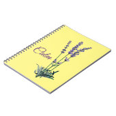 Lavender Blume Ruhe Tasse Notizblock (Linke Seite)