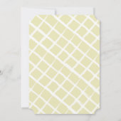 Lavender Blume Sprigs Yellow House Erwärmung Party Einladung (Rückseite)