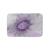 Lavender Blume Traumhaft Modernes Abstraktes Frakt Badematte (Vorderseite)