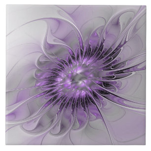 Lavender Blume Traumhaft Modernes Abstraktes Frakt Fliese