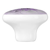 Lavender Blume Traumhaft Modernes Abstraktes Frakt Keramikknauf (Seitenansicht)