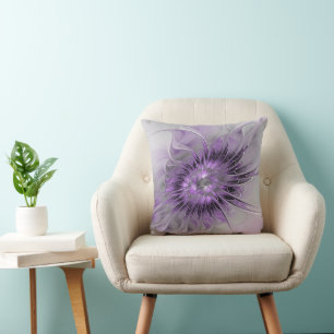 Lavender Blume Traumhaft Modernes Abstraktes Frakt Kissen