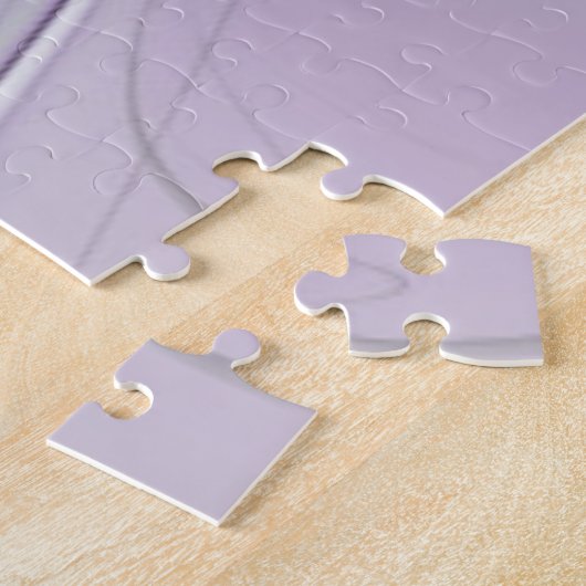Lavender Blume Traumhaft Modernes Abstraktes Frakt Puzzle (Seite)