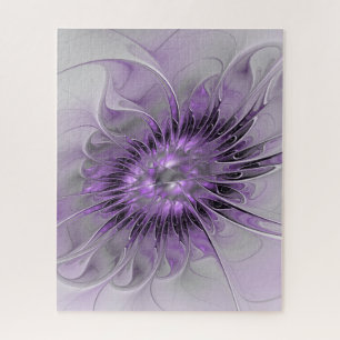 Lavender Blume Traumhaft Modernes Abstraktes Frakt Puzzle