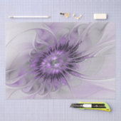 Lavender Blume Traumhaft Modernes Abstraktes Frakt Seidenpapier (Handwerk)