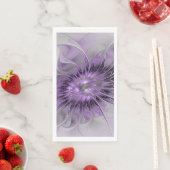 Lavender Blume Traumhaft Modernes Abstraktes Frakt Serviette (Beispiel)