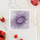 Lavender Blume Traumhaft Modernes Abstraktes Frakt Serviette (Beispiel)