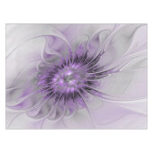 Lavender Blume Traumhaft Modernes Abstraktes Frakt Tischdecke (Vorderseite (Horizontal))