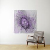 Lavender Blume Traumhaft Modernes Abstraktes Frakt Wandteppich (Beispiel (Horizontal))