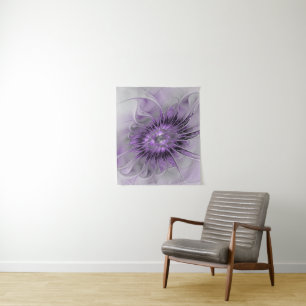 Lavender Blume Traumhaft Modernes Abstraktes Frakt Wandteppich