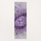 Lavender Blume Traumhaft Modernes Abstraktes Frakt Yogamatte (Vorderseite)