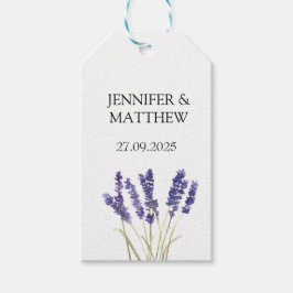 Lavender Blume Wasserfarben Geschenkanhänger